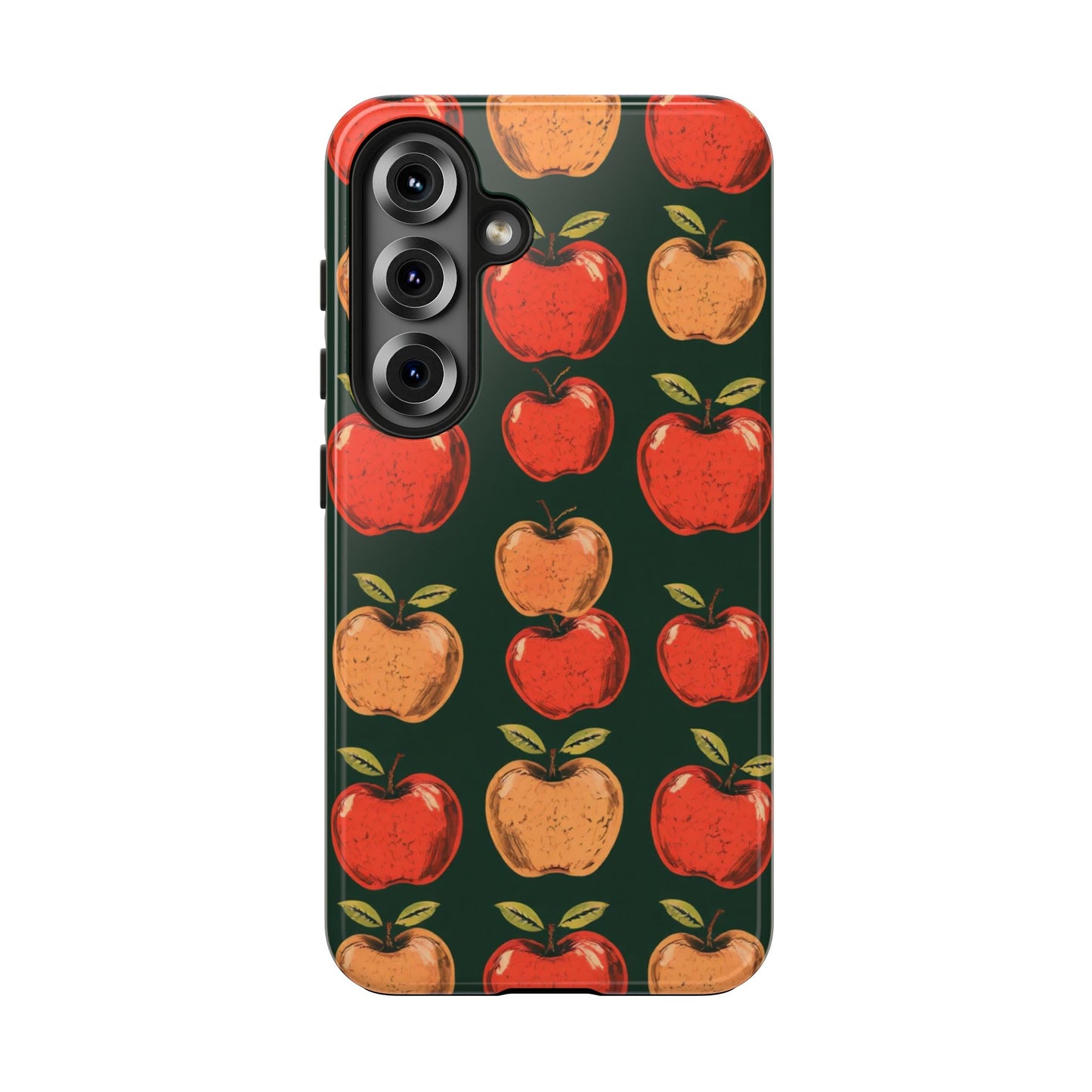 Apple Retro Pattern Tough Phone Case - Durable, Stylish, and Protective for Everyday Use - for iPhone