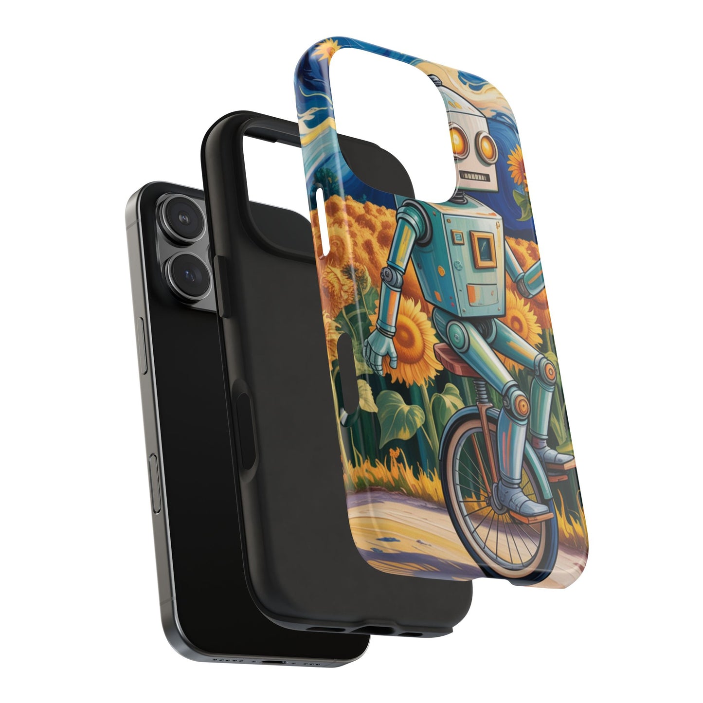 Robot Cycle Tough Phone Case - Durable & Unique Design