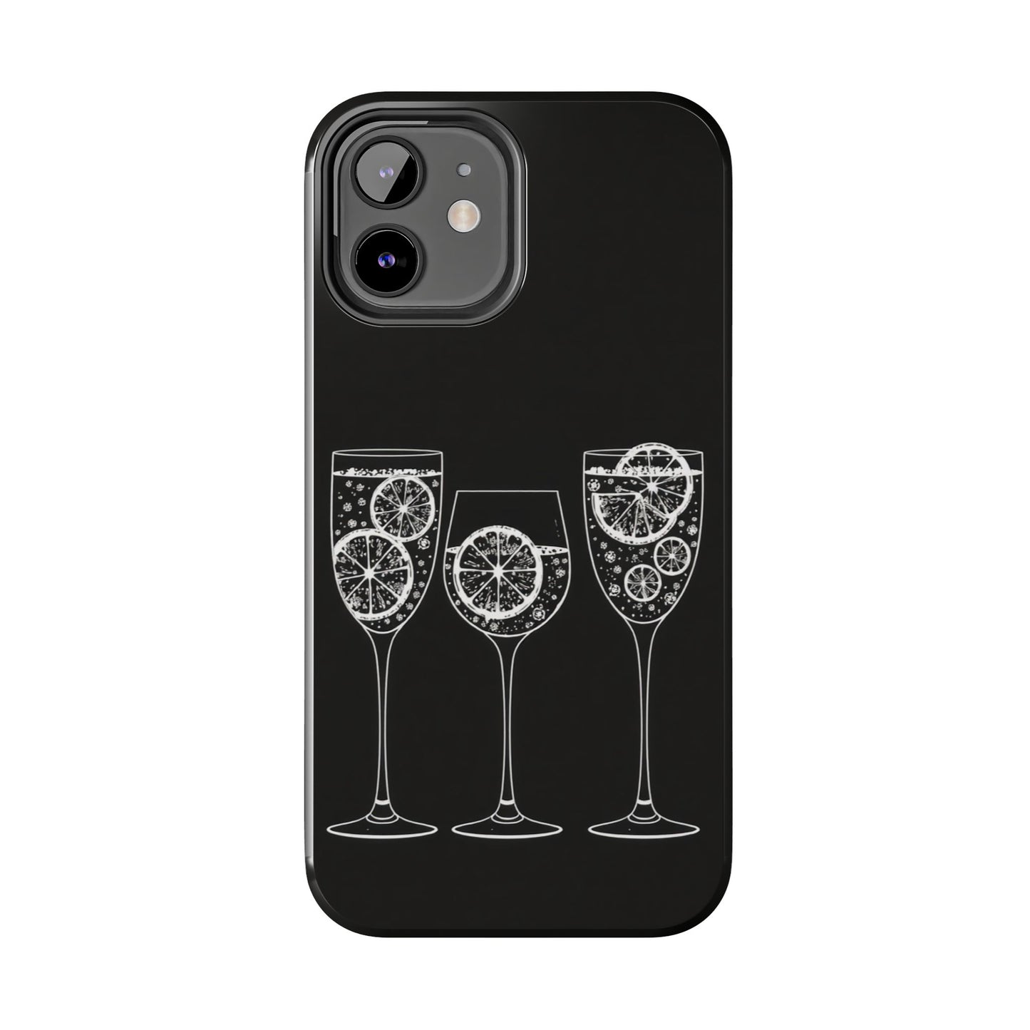 Stylish Tough Phone Cases with Citrus Glass Design, Protective Cases for Parties, Summer Events, and Everyday Use