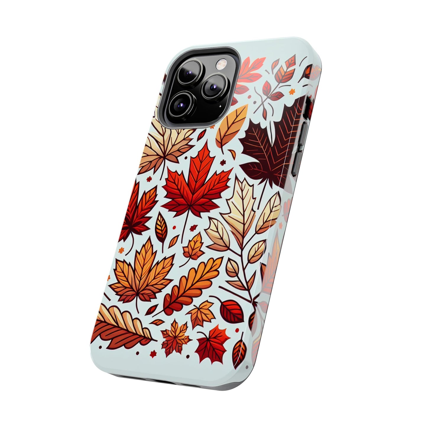 Autumn Leaves Tough Phone Case - Leaves Pattern - for iPhone