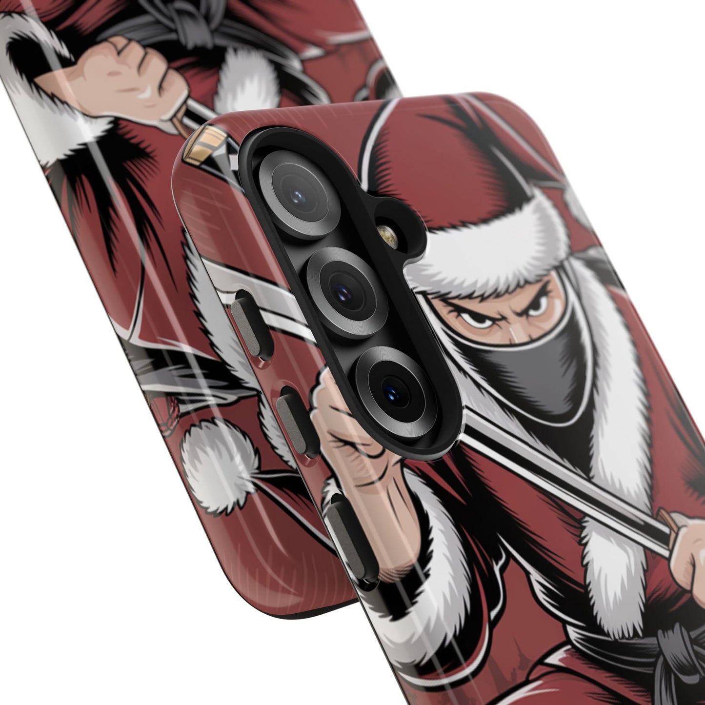 Ninja Santa Tough Phone Case | Durable Holiday Phone Cover for iPhone