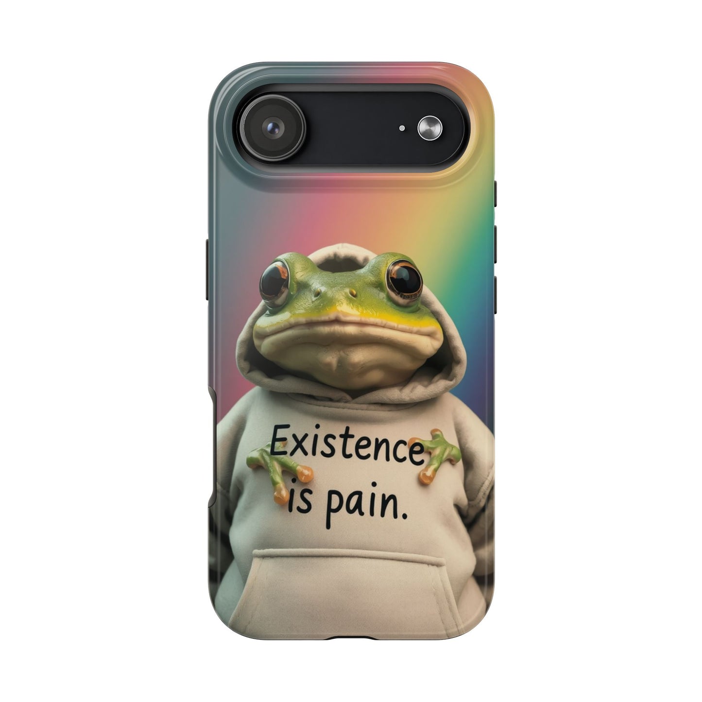 Existence is Pain Frog Phone Case - Tough & Stylish