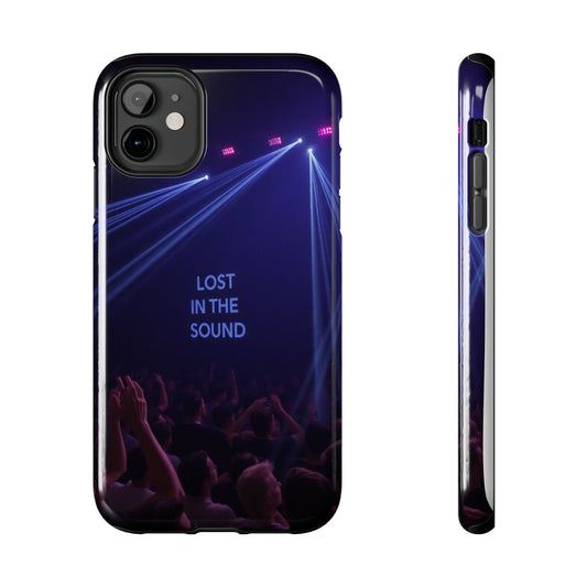 Vibrant Tough Phone Case - 'Lost in the Sound' Design for Music Lovers