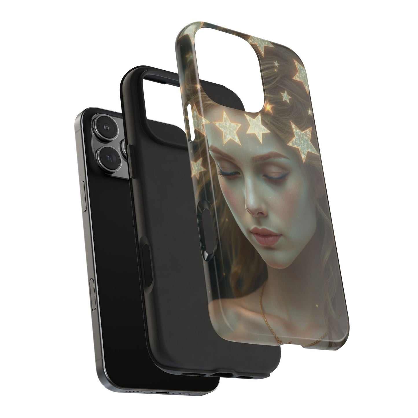 Celestial Dream Tough Phone Case - Artistic Starry Design for Style Enthusiasts