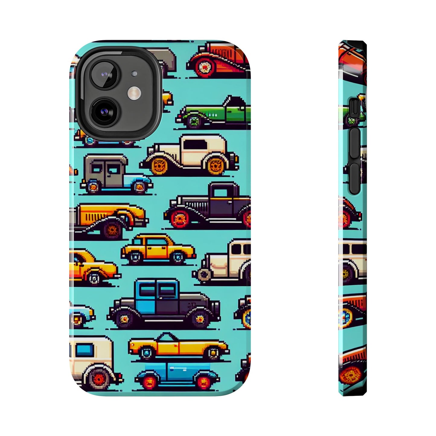 Retro Car Pixel Art Tough Phone Case - Durable & Stylish Protection - for iPhone