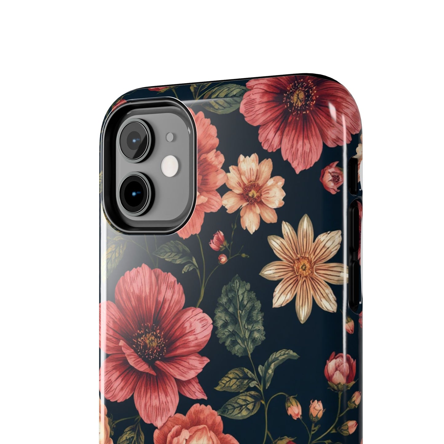 Spring Power! Floral Tough Phone Case - Durable Protection with Elegant Flower Design - for iPhone