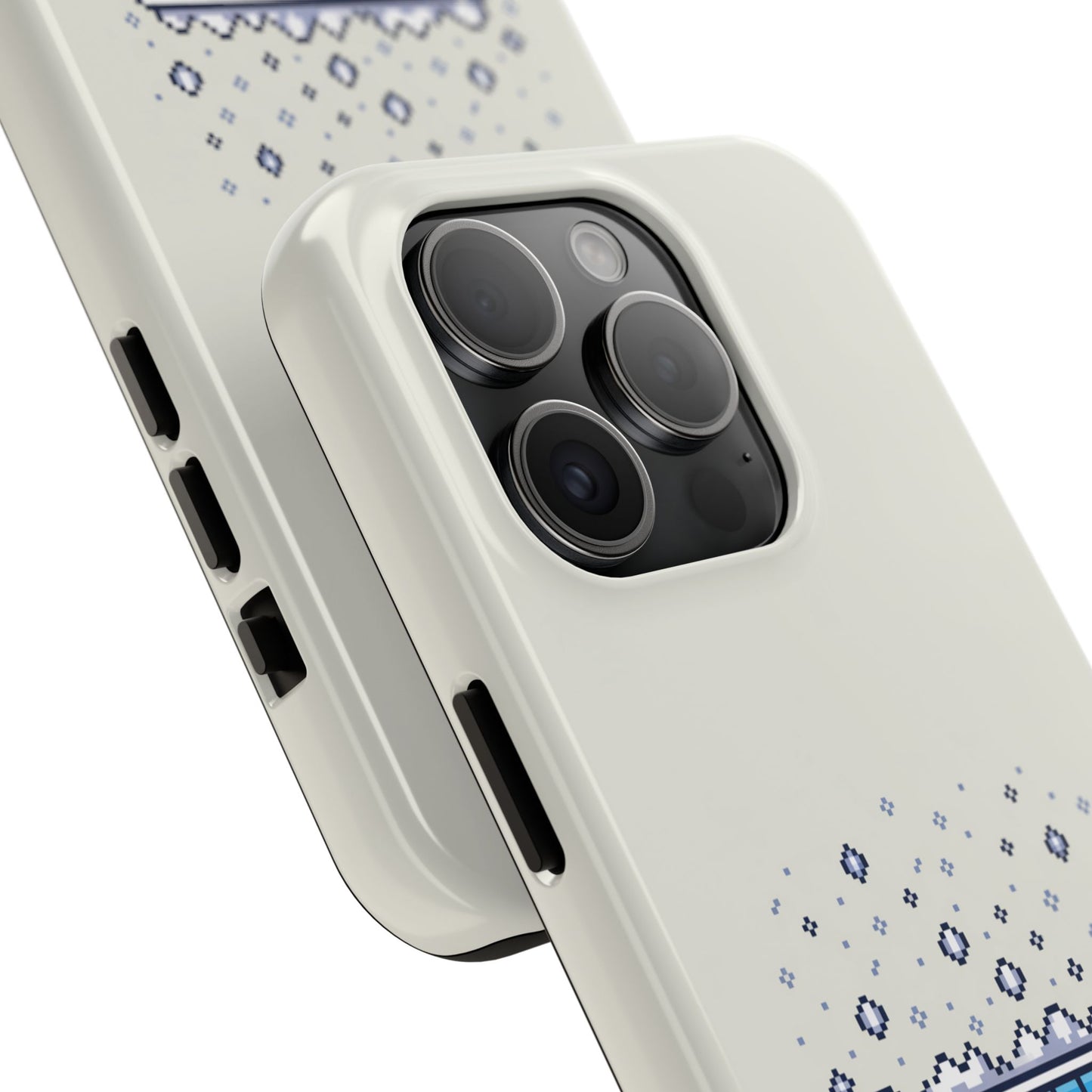 Snowy Vibe Tough Phone Case - Let It Snow Loading Design Pixel Art