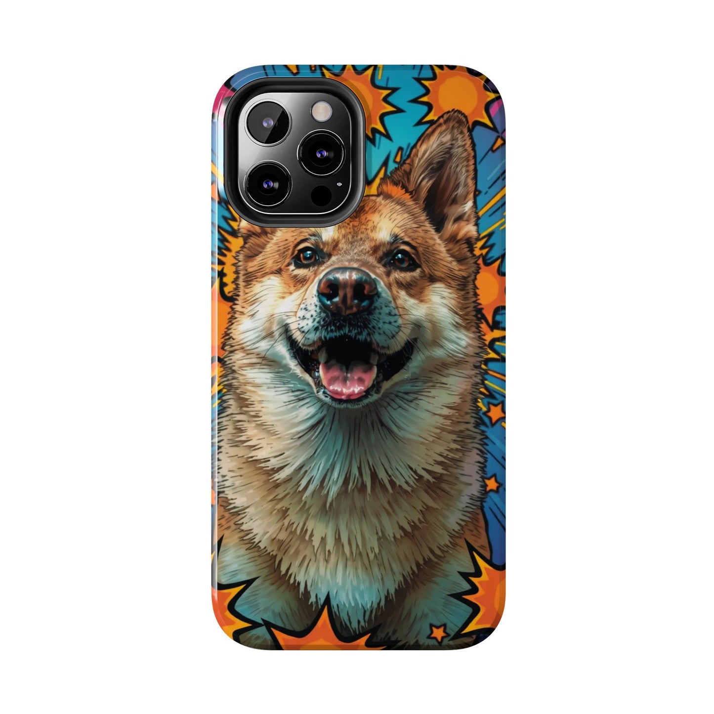 Vibrant Corgi Tough Phone Case - Fun Design for Pet Lovers