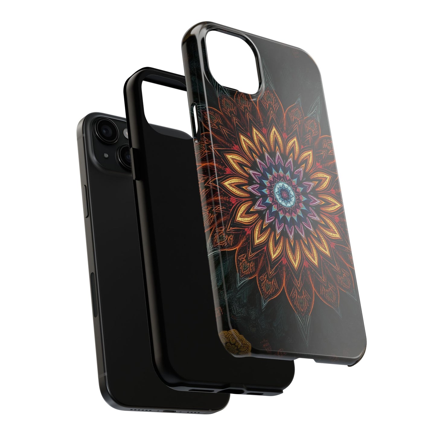 Mystic Mandala Tough Phone Case - Durable Protection with Artistic Design - for iPhone