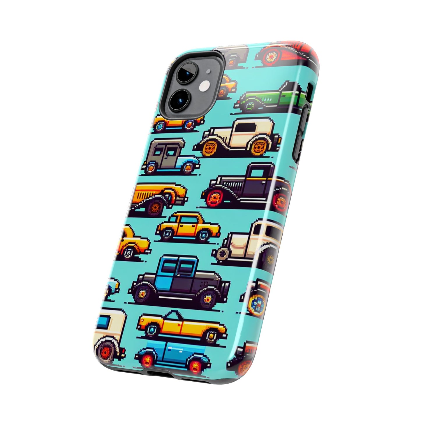 Retro Car Pixel Art Tough Phone Case - Durable & Stylish Protection - for iPhone