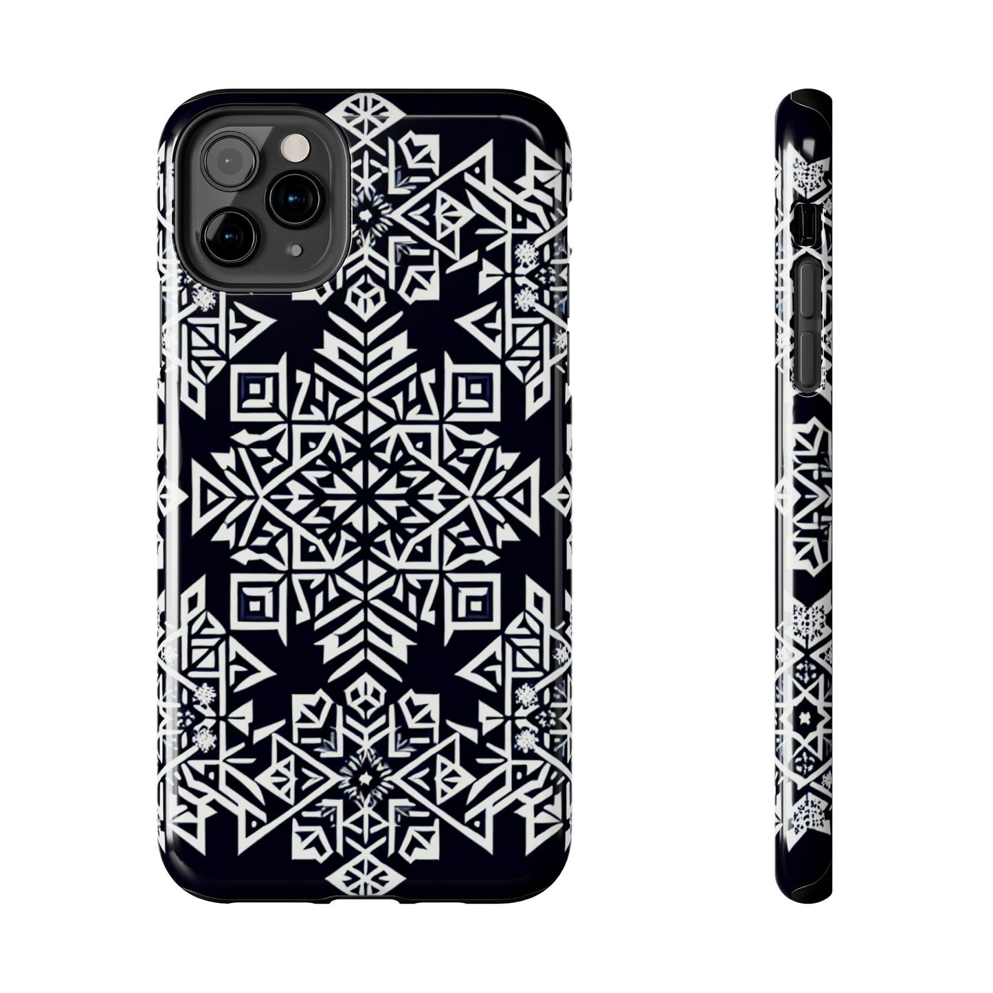 Winter Wonderland Tough Phone Case - Digital Snowflake - for iPhone