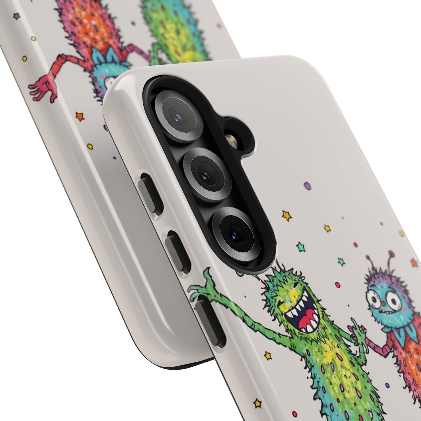 Colorful Monster Tough Phone Case - Fun and Playful Design