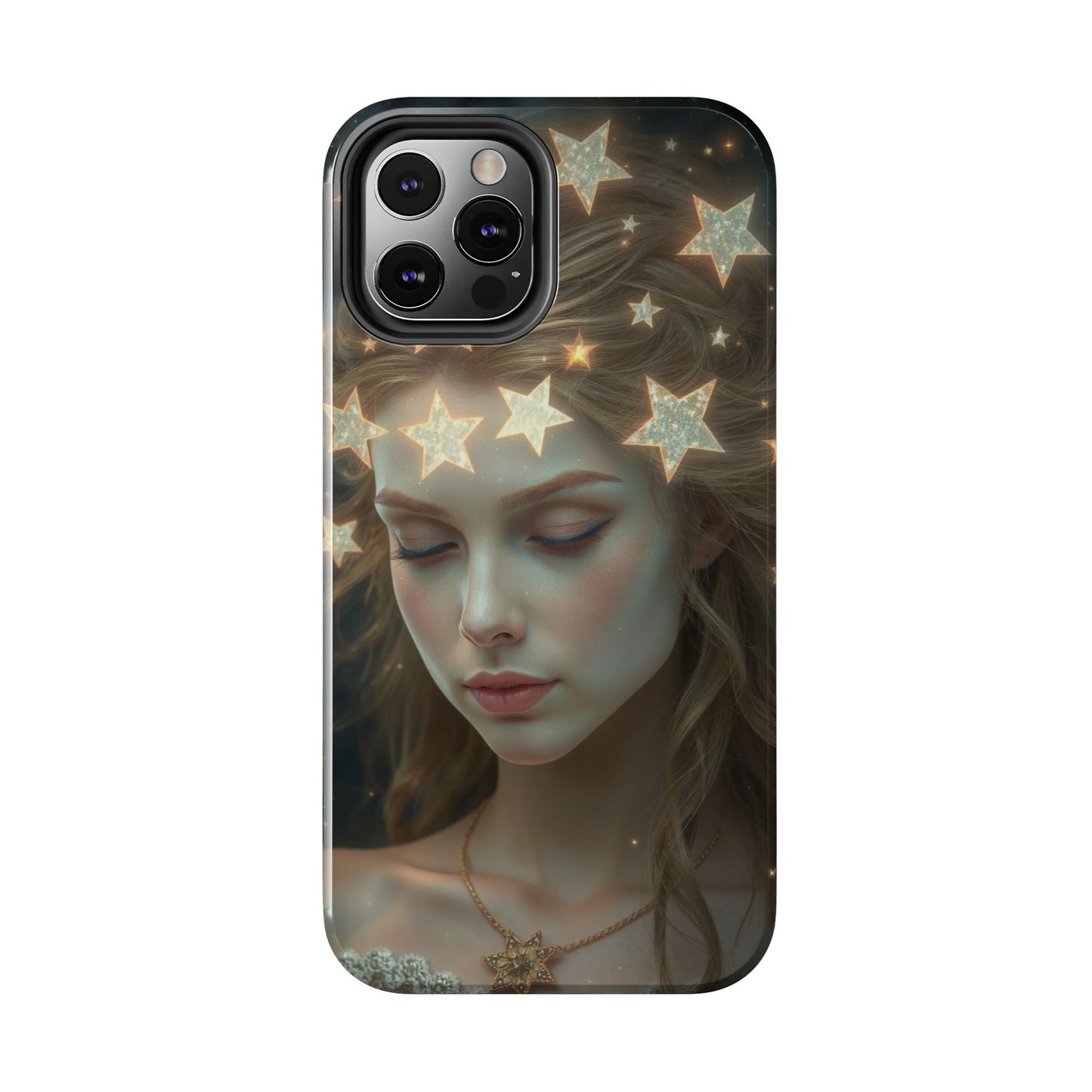 Celestial Dream Tough Phone Case - Artistic Starry Design for Style Enthusiasts