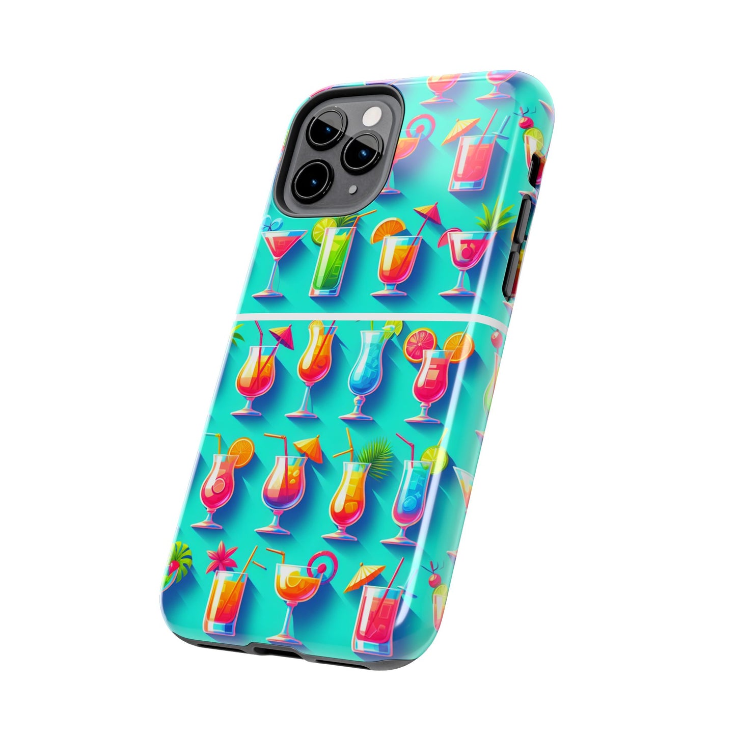 Cocktail Party Phone Case - Fun & Colorful Design for Summer Vibes - for iPhone