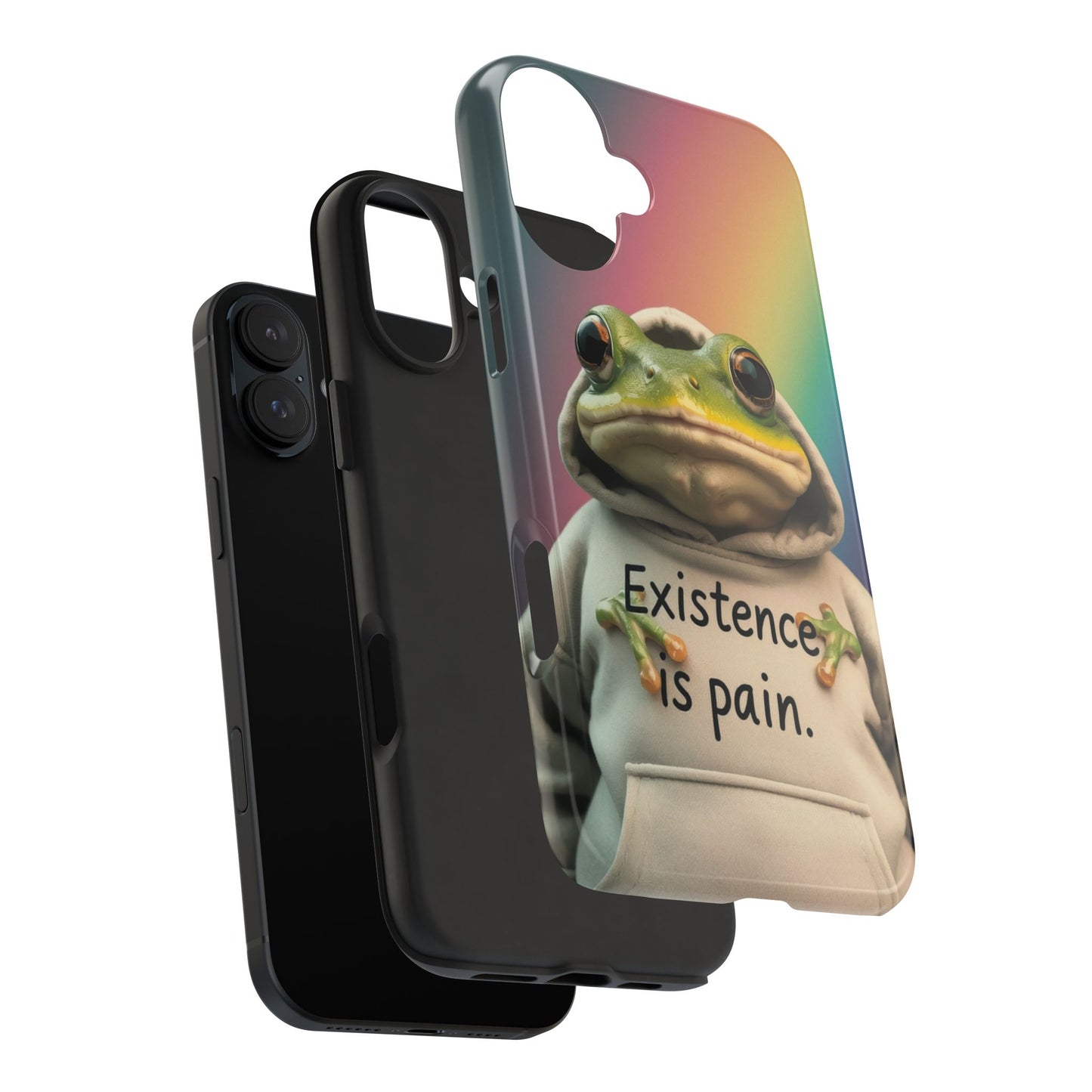Existence is Pain Frog Phone Case - Tough & Stylish