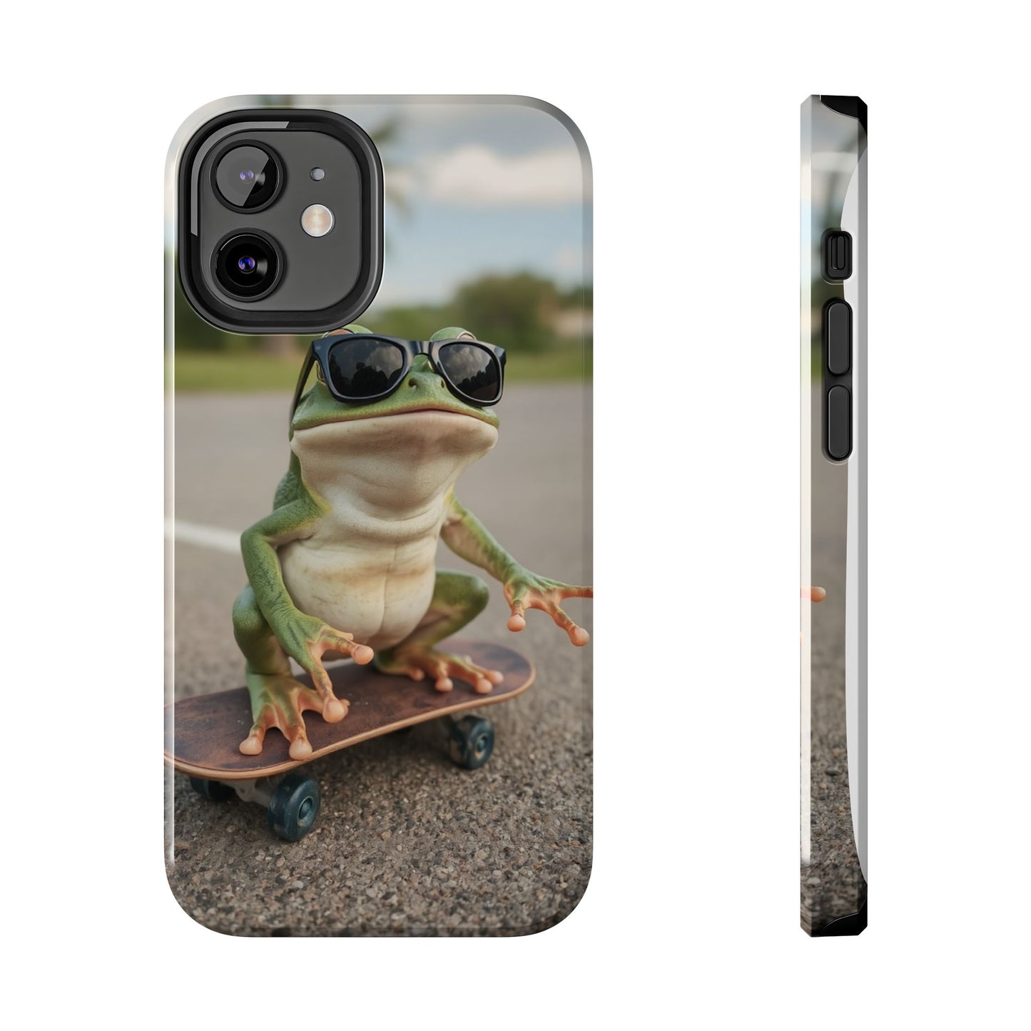 Cool Frog Skateboard Phone Case - Tough and Stylish Protection