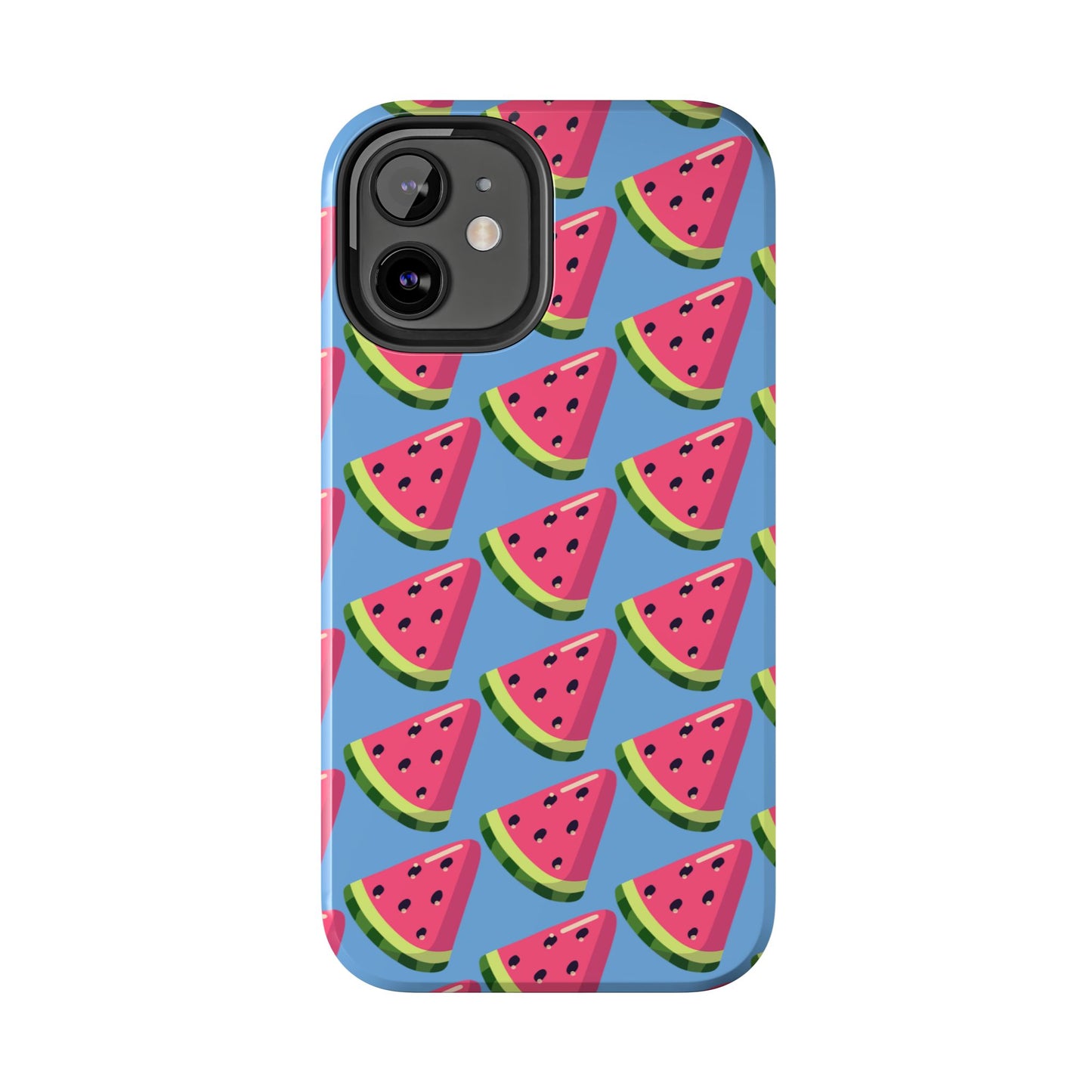 Watermelon Fun Tough Phone Case - Summer Vibes, Blue - for iPhone