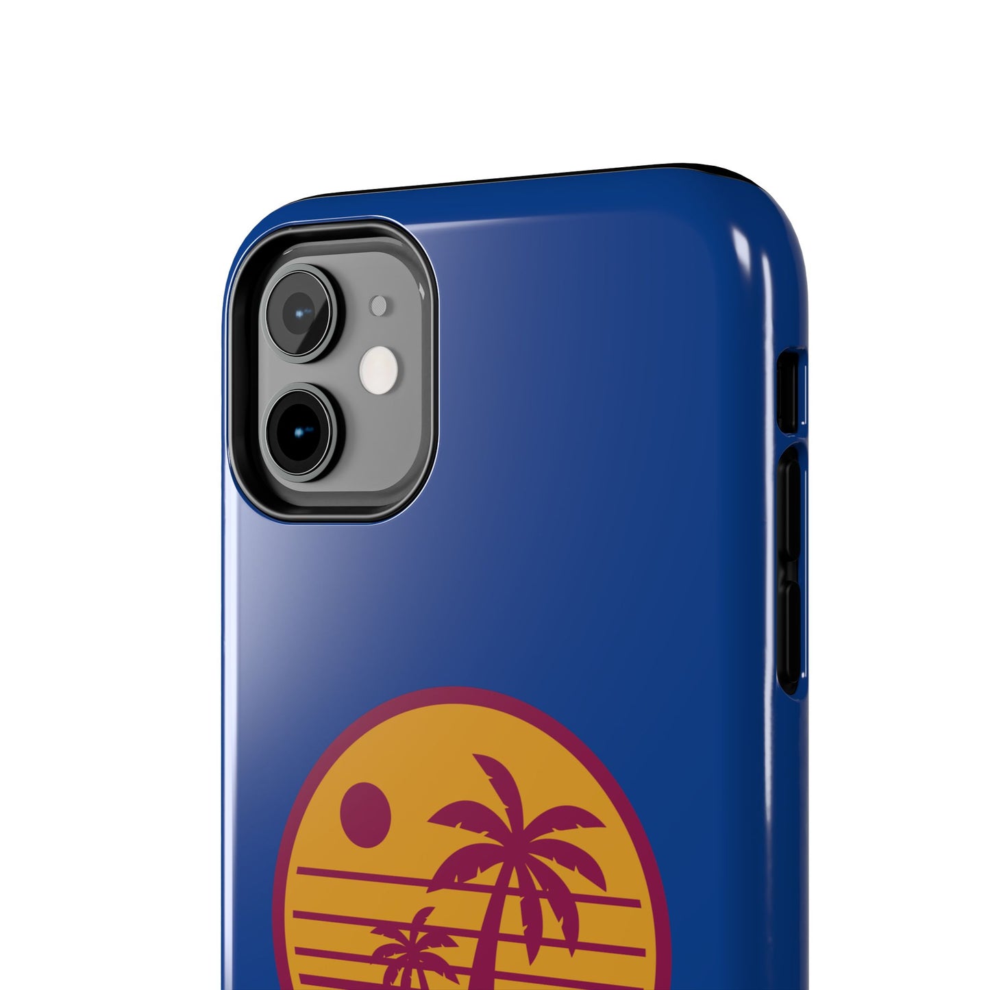 Retro Sunset Tough Phone Case - Vibrant Beach Vibes for Summer Adventures - for iPhone