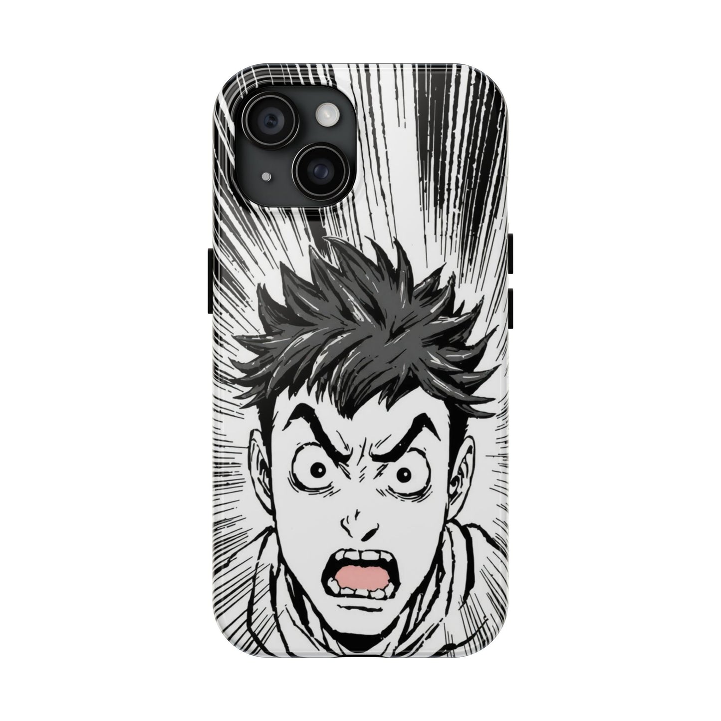 Intense Graphic Phone Case - Tough Design for Anime Fans