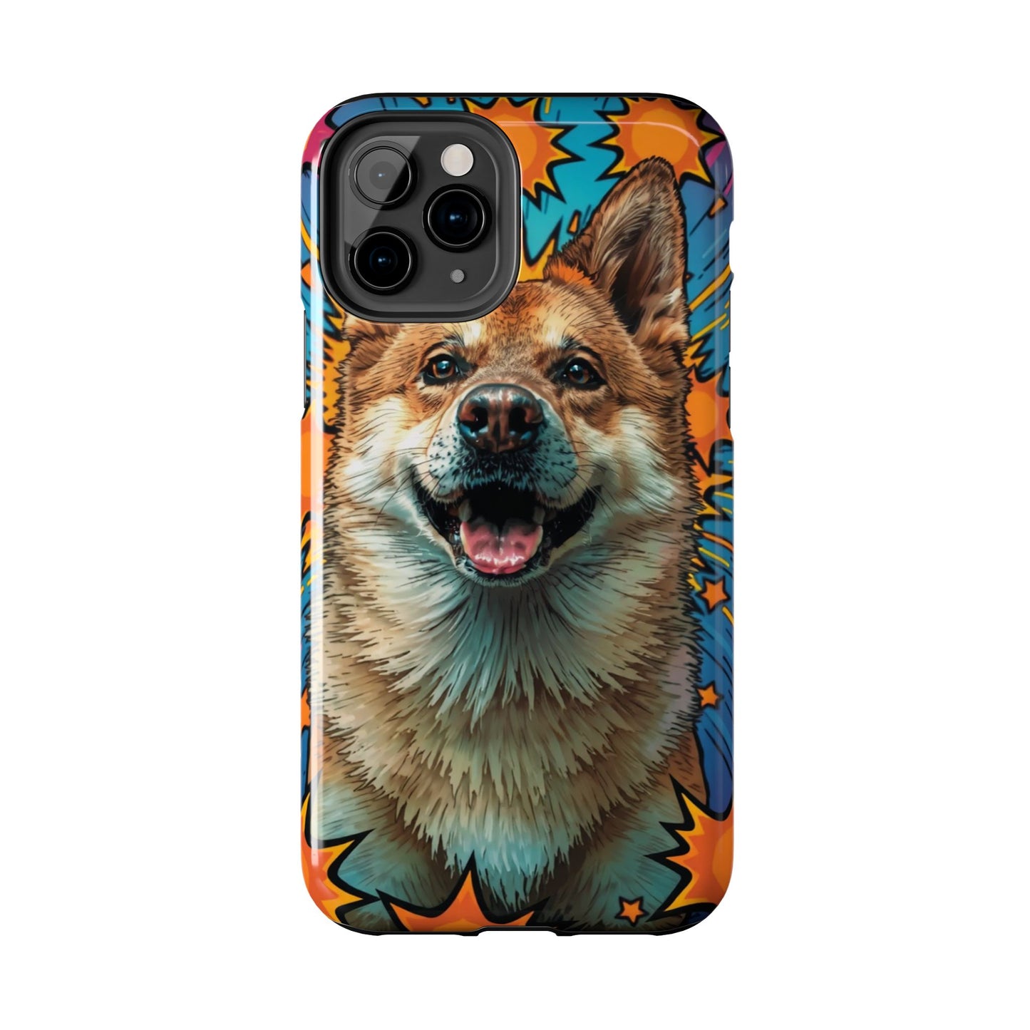 Vibrant Corgi Tough Phone Case - Fun Design for Pet Lovers