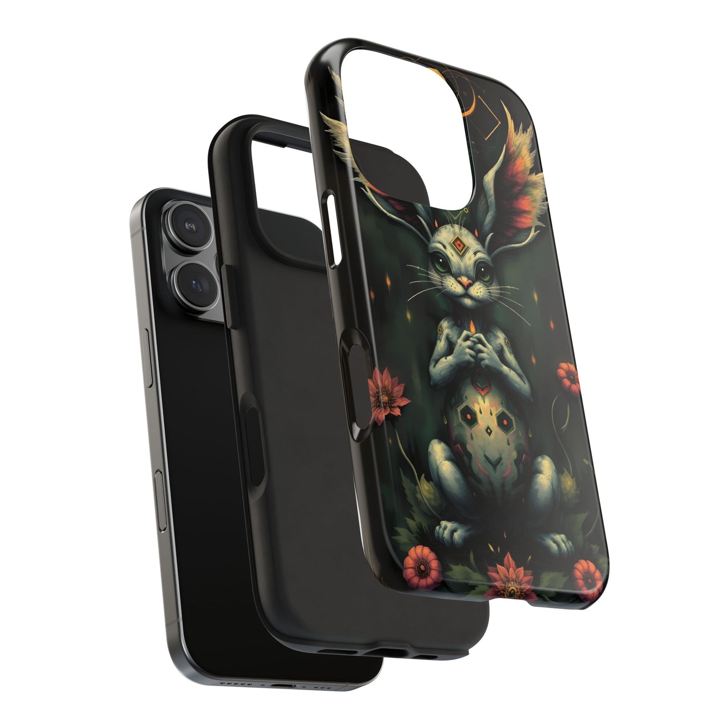 Artistic Rabbit Phone Cases - Unique and Durable Design of Mystical Bunny - for iPhone