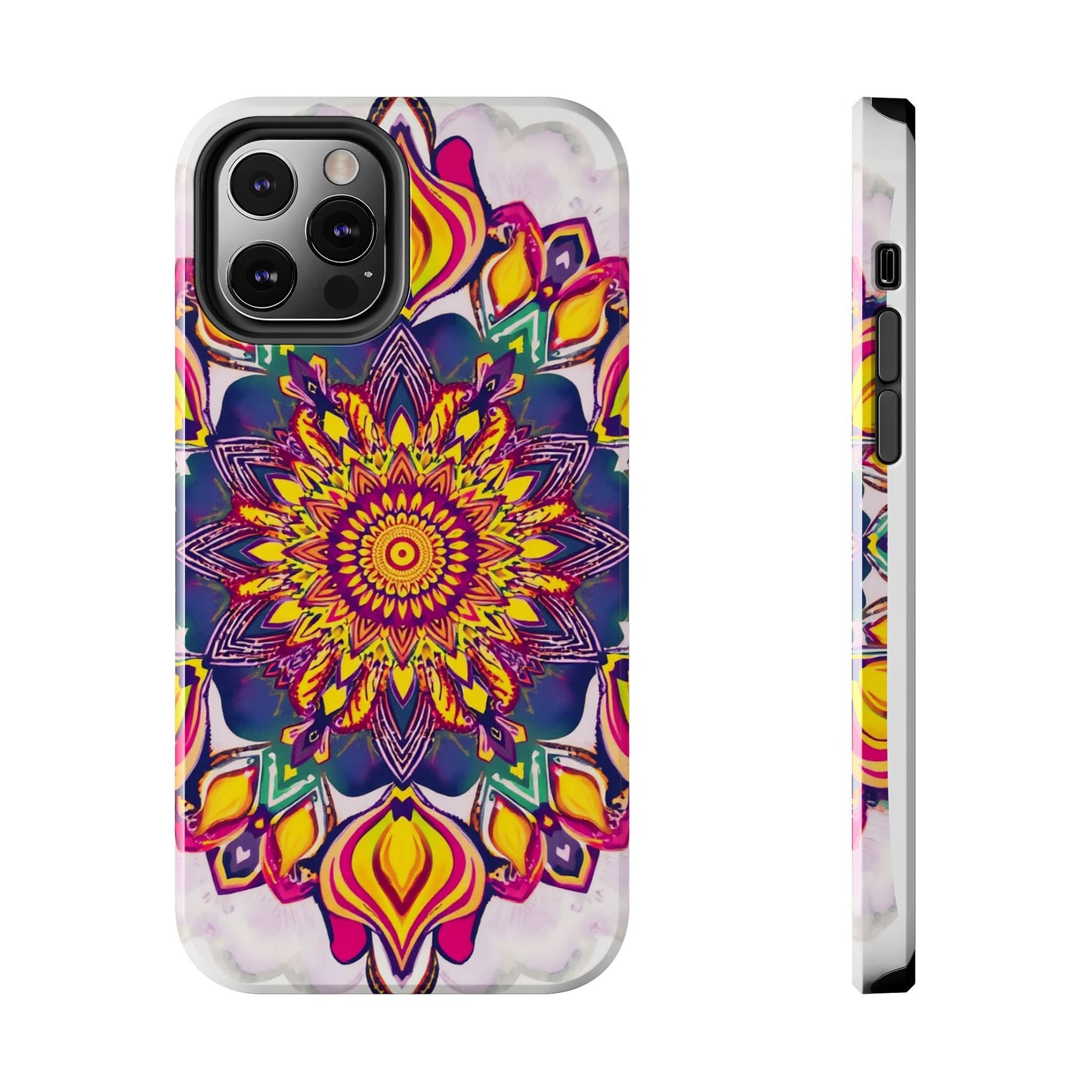 Vibrant Mandala Tough Phone Case - Boho Style Protection - for iPhone