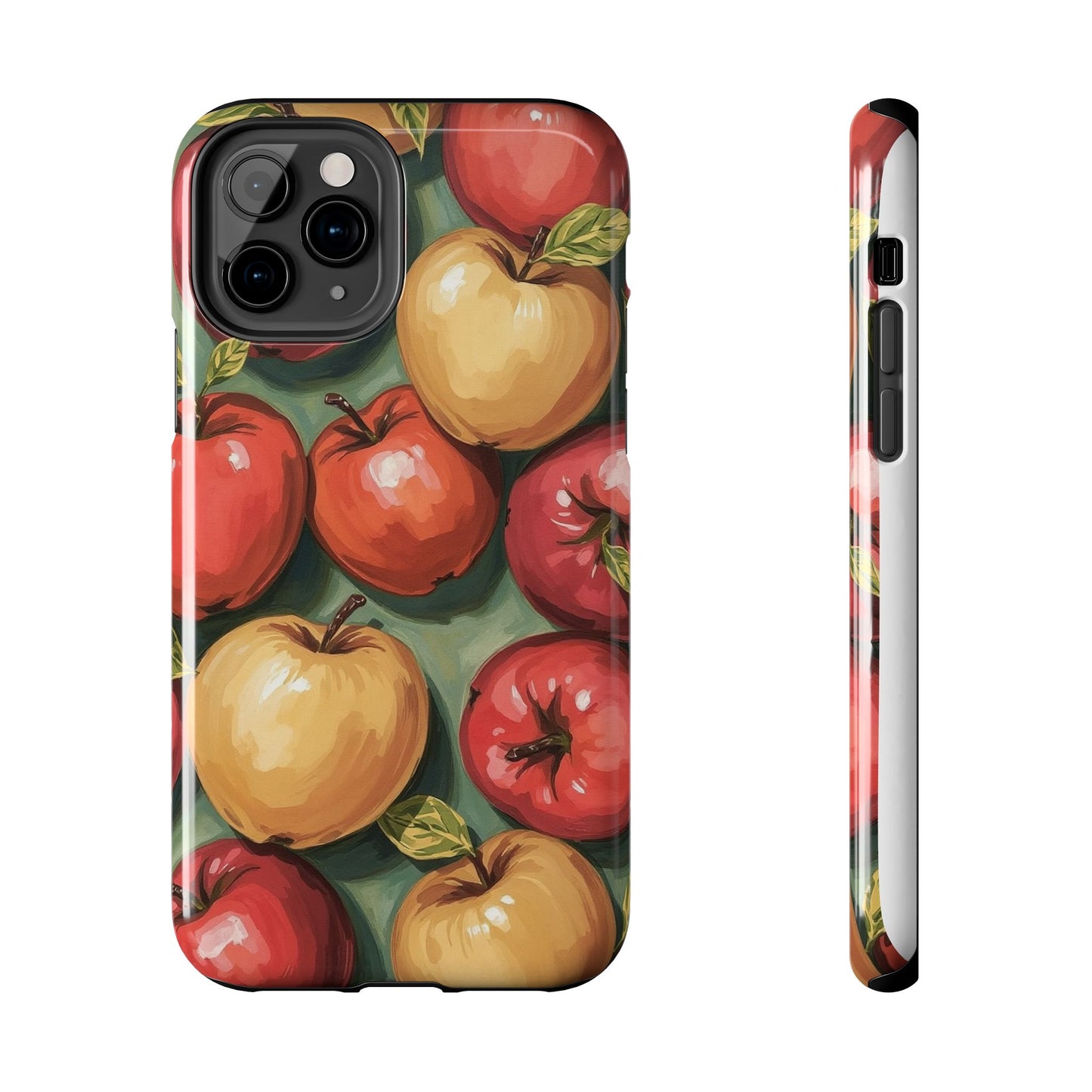 Colorful Painted Apples Art Tough Phone Case - Durable & Stylish Protection - for iPhone