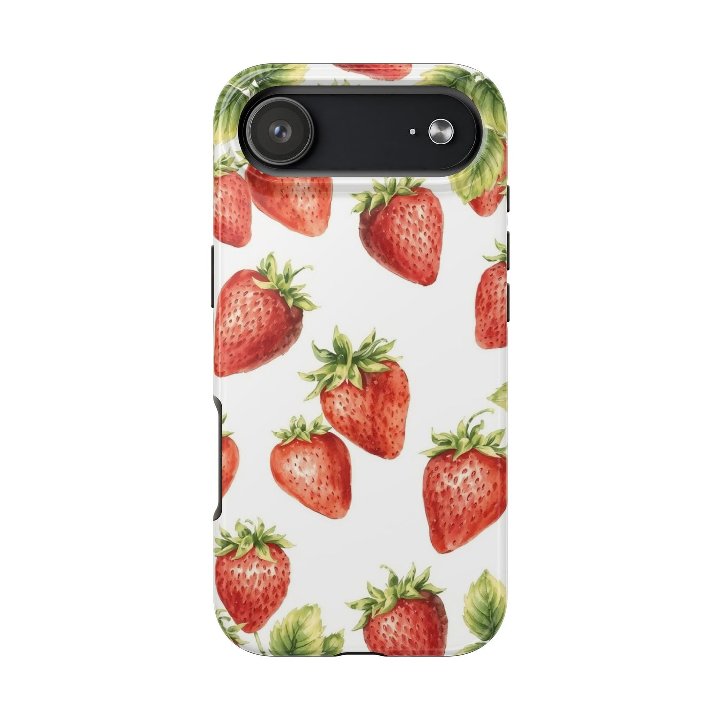 Strawberry Tough Phone Case - Durable Protection with a Fresh Design - for iPhone