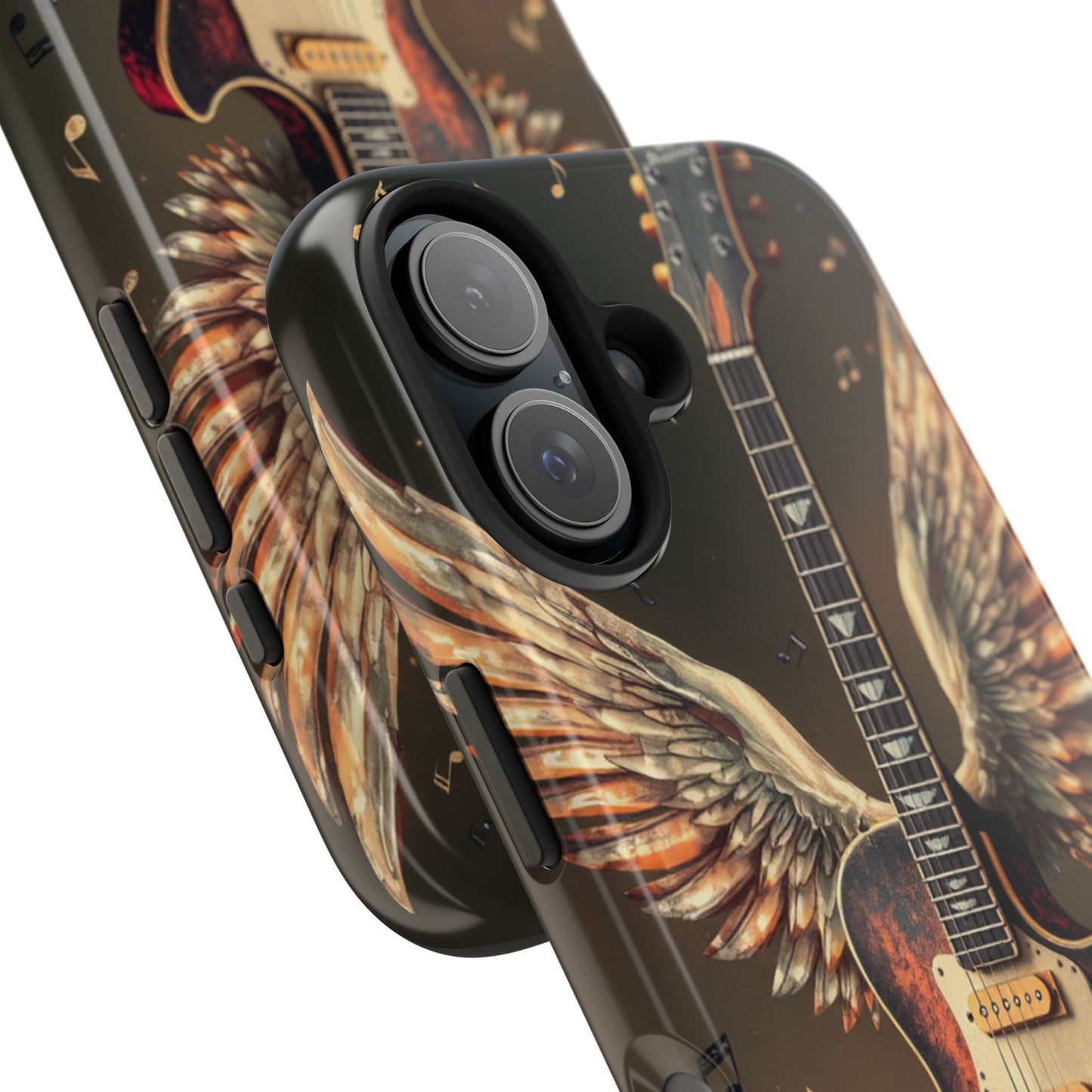 Inspirational Guitar Wing Phone Case - Tough Protection for Music Lovers