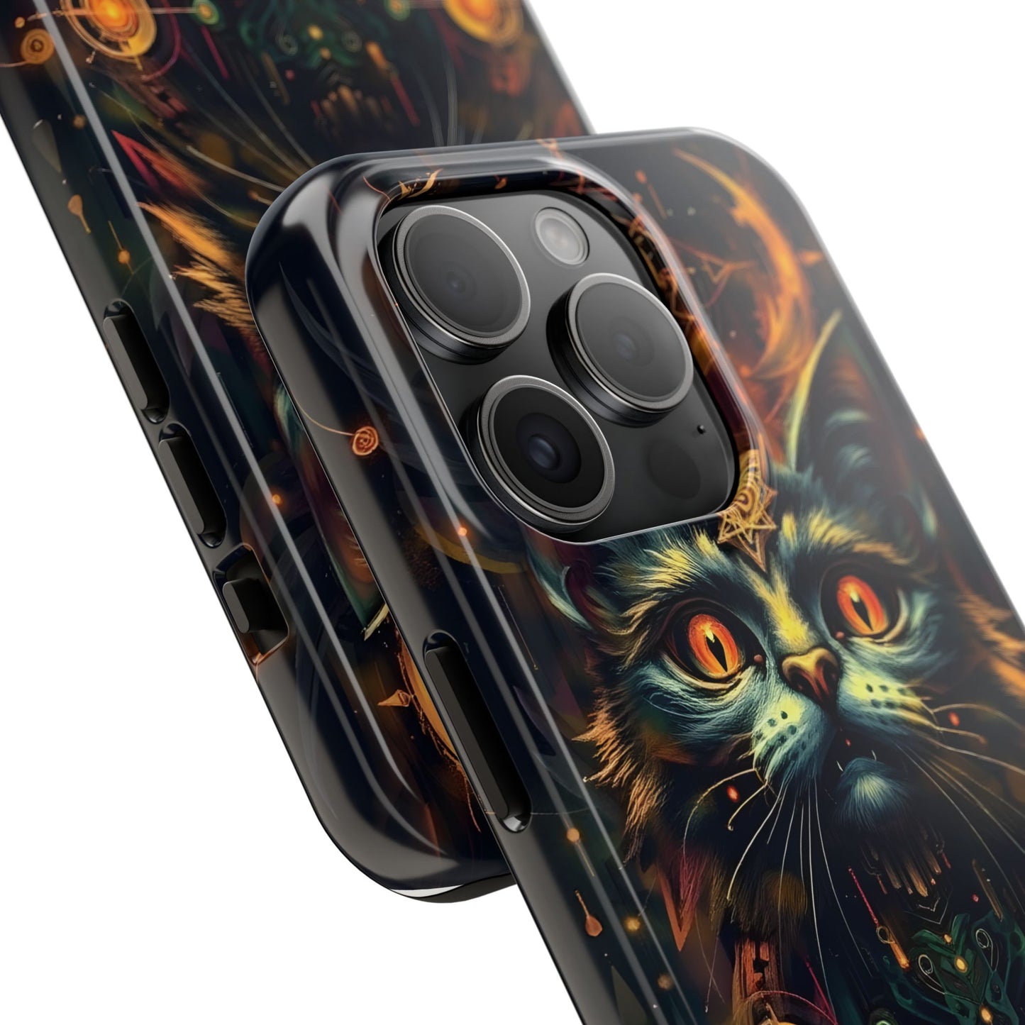 Mystical Cat Queen Tough Phone Case – Unique Protection for Cat Lovers - for iPhone