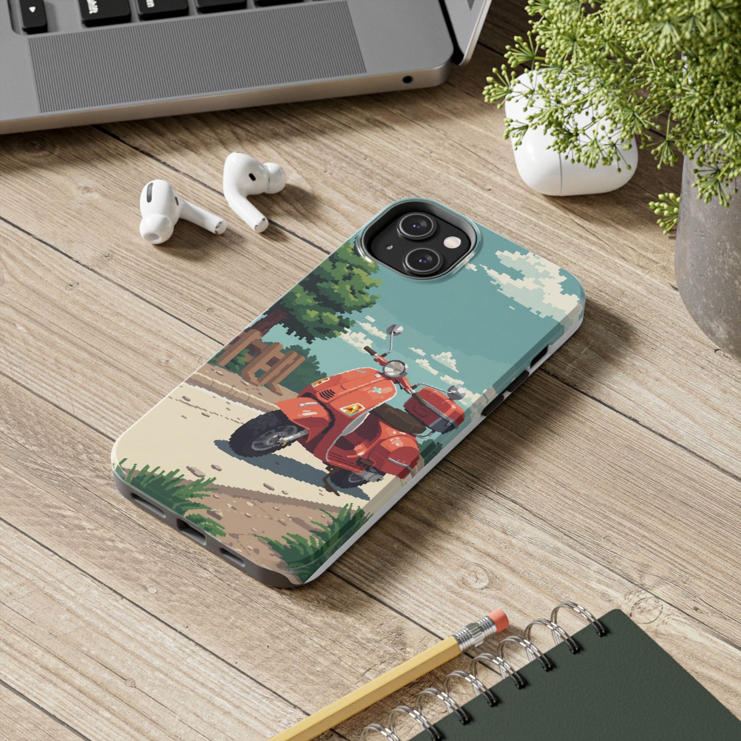 Retro Scooter Phone Case - Tough & Stylish Protection