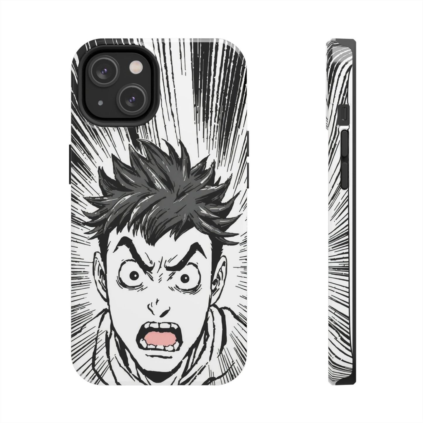 Intense Graphic Phone Case - Tough Design for Anime Fans