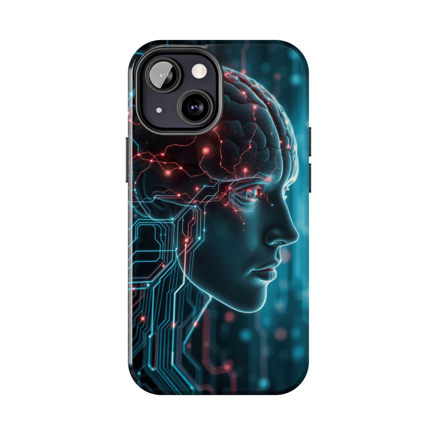 Futuristic Brain Design Tough Phone Case