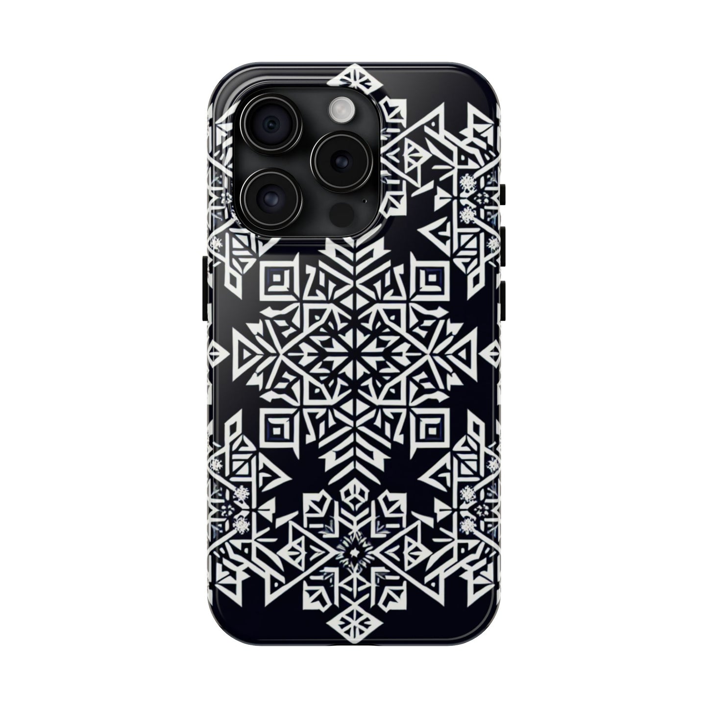 Winter Wonderland Tough Phone Case - Digital Snowflake - for iPhone