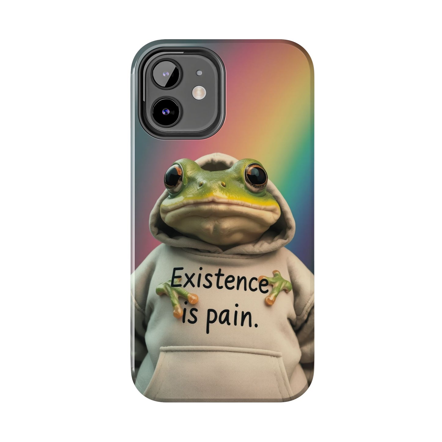 Existence is Pain Frog Phone Case - Tough & Stylish