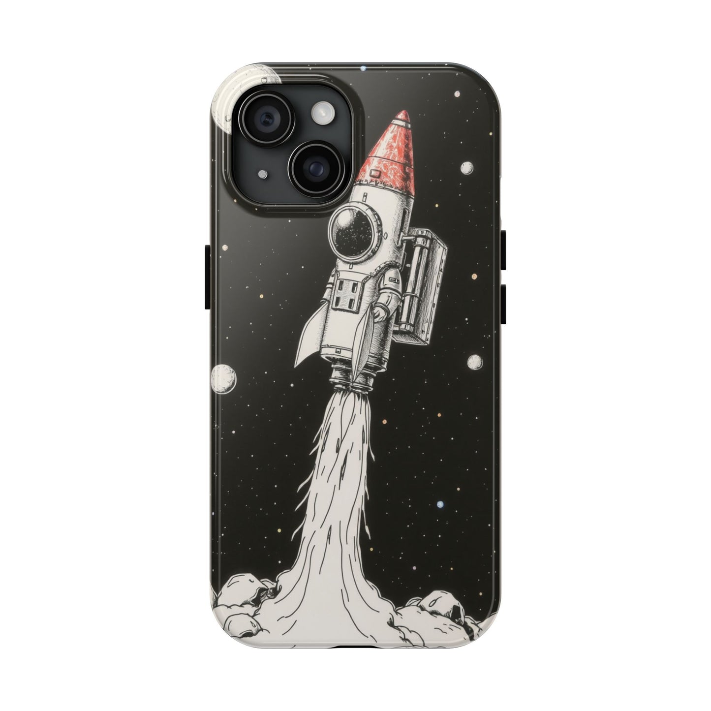 Cool Tough Phone Case for iPhone - Astro-Rocket Bond