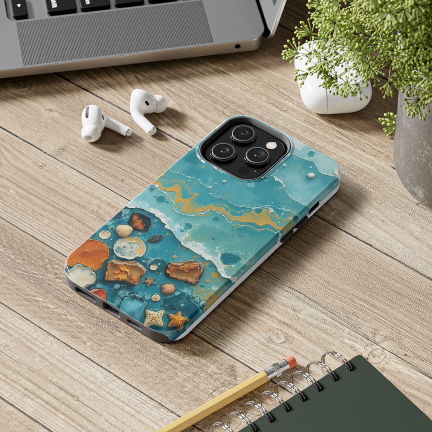 Ocean-Inspired Tough Phone Cases - Coastal Beach Vibe, Easy Accessory for Beach Lovers