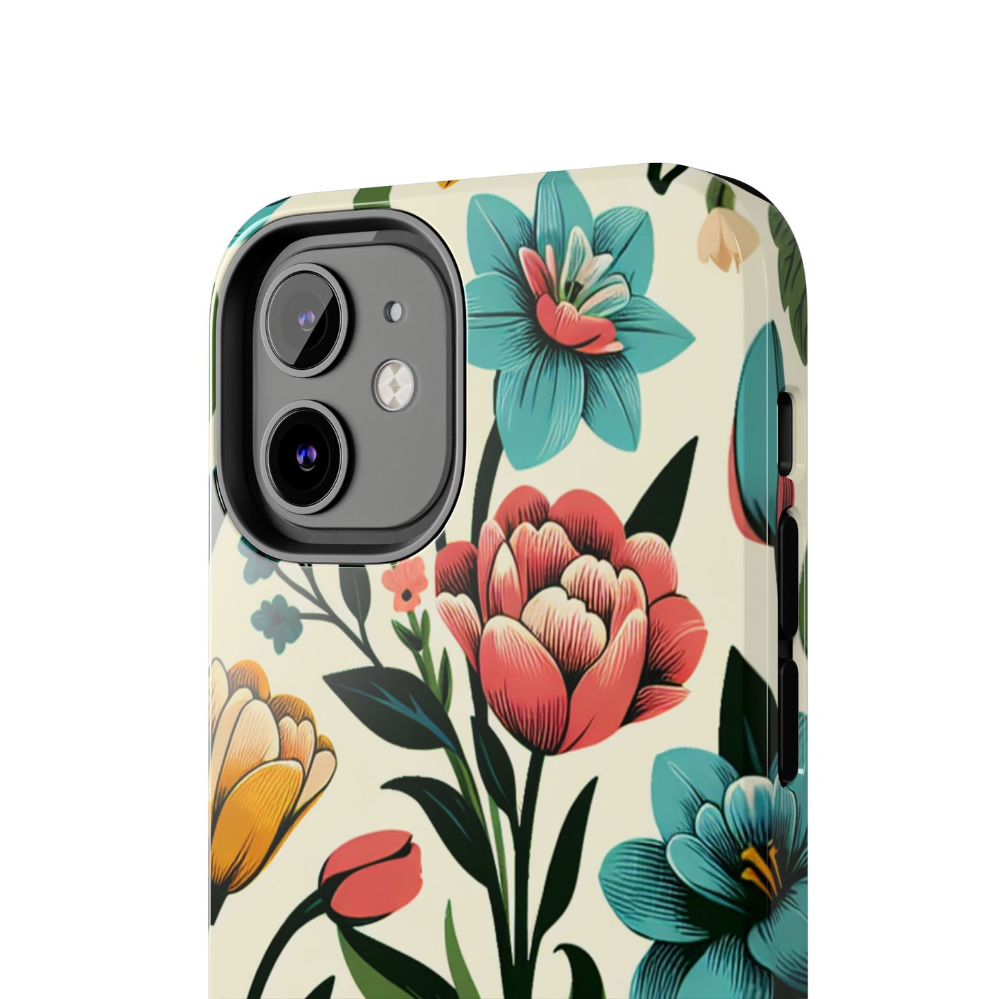 Floral Tough Phone Case - Vibrant Flower Design for Stylish Protection - for iPhone