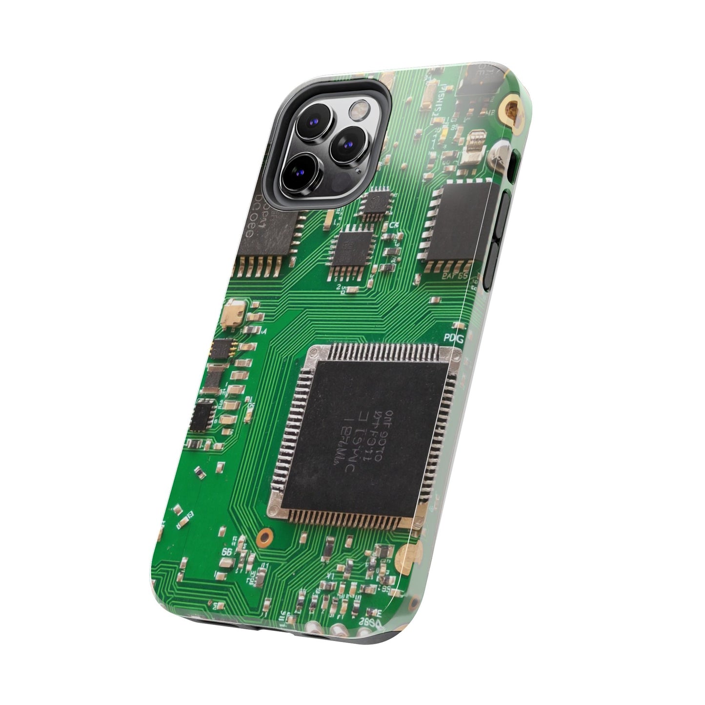 Circuit Board Tough Phone Case - Durable Tech Design