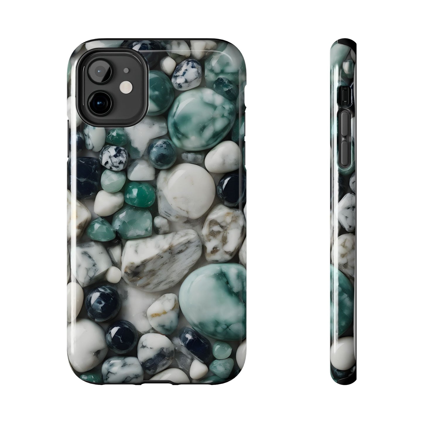 Small Rocks Pattern Tough Phone Case - Stylish & Durable Protection - for iPhone