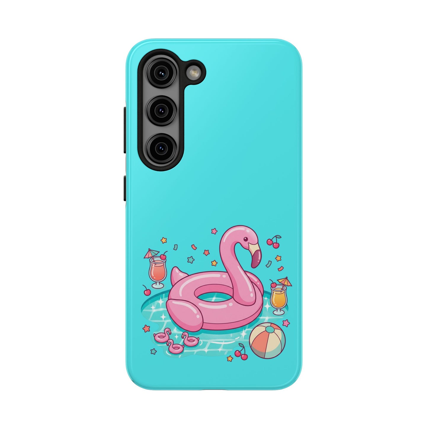 Flamingo Pool Party iPhone Case