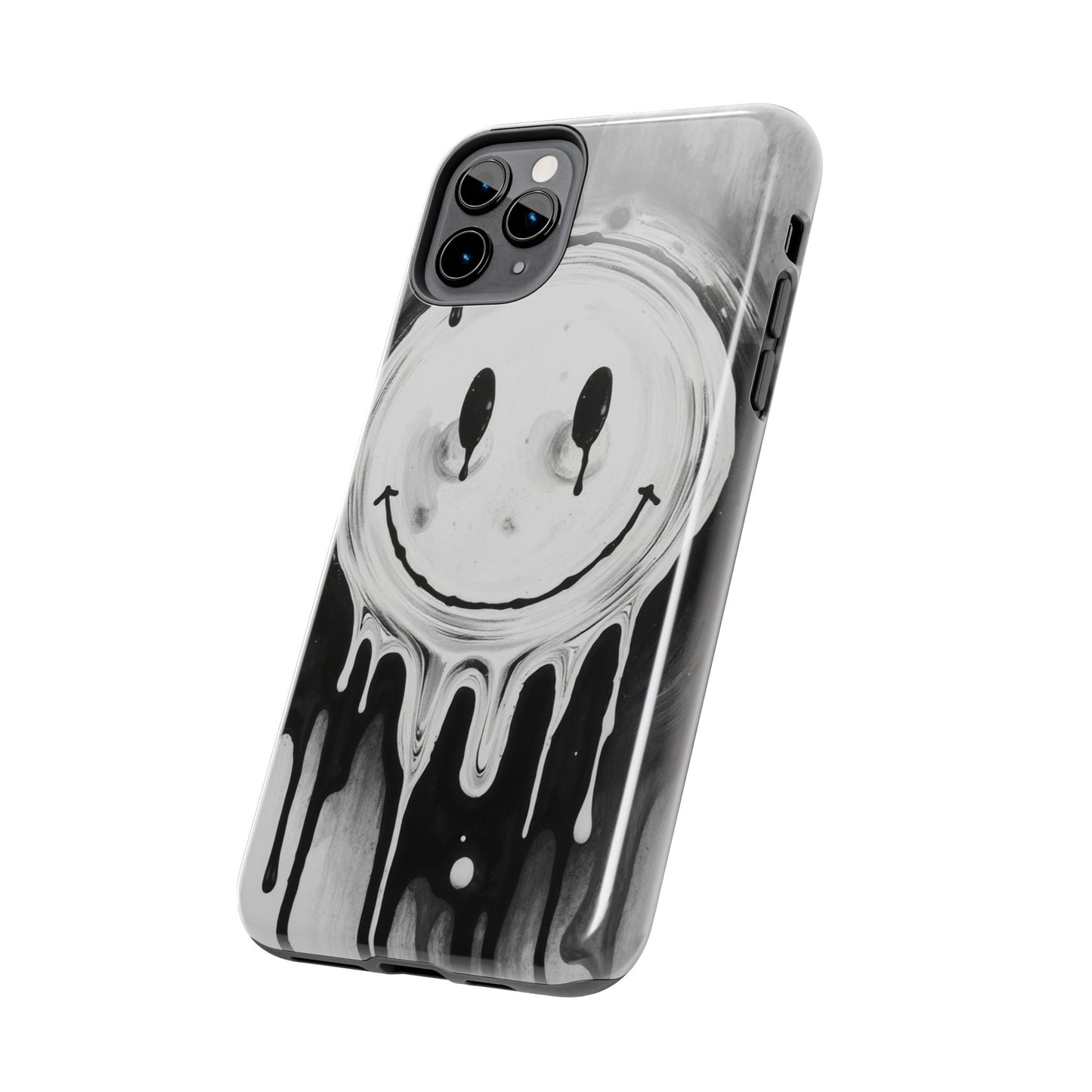 Dripping Smiley Tough Phone Case - Stylish & Durable Protection