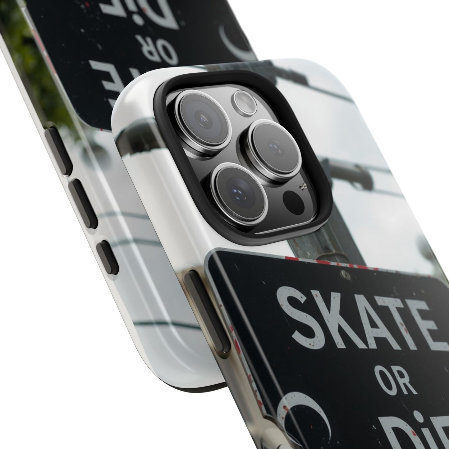 Black Sign Skate or Die Design - Tough Phone Case for iPhone