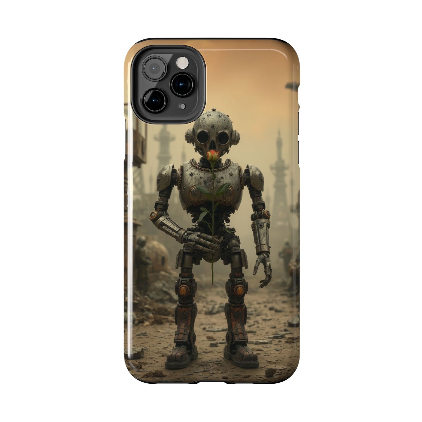 Robotic Sentinel Tough Phone Case - Durable Protector for Sci-Fi Lovers