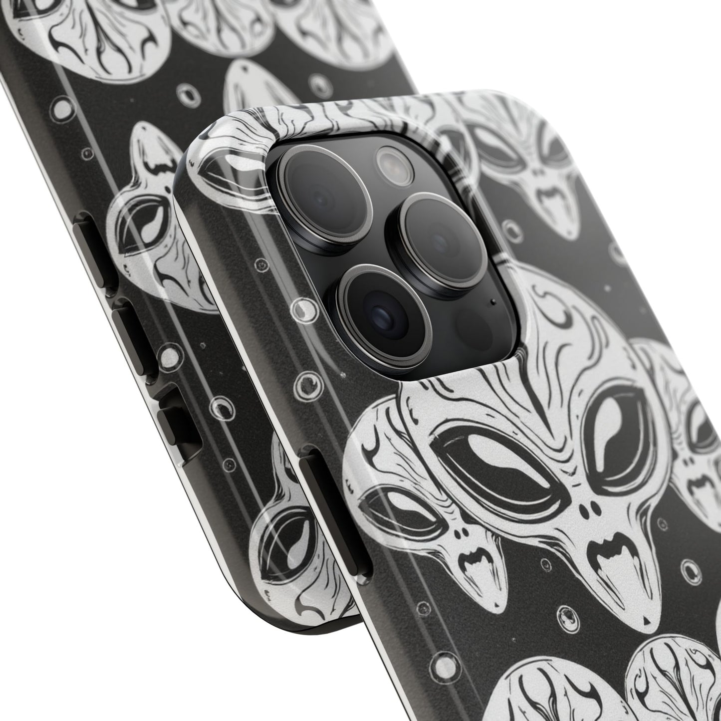 Alien Pattern Tough Phone Case - Durable Protection with Out-of-This-World Design