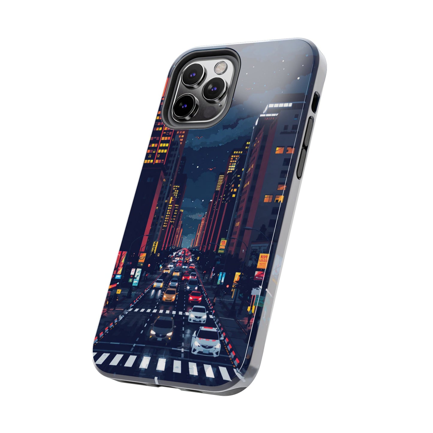 Urban Nightlife Tough Phone Case - Durable & Stylish Protection