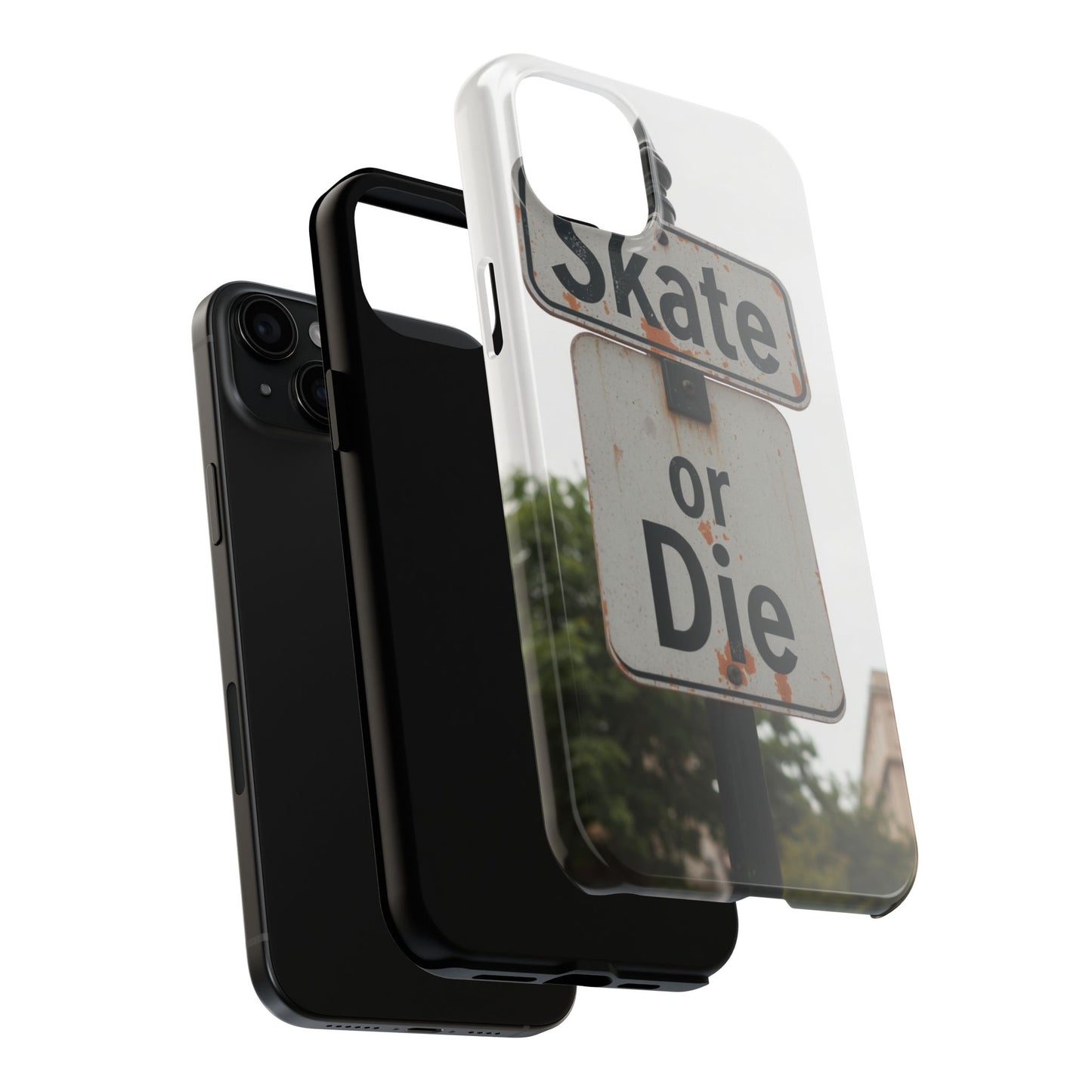 Skate or Die Tough Phone Case - Durable Protection for Skaters
