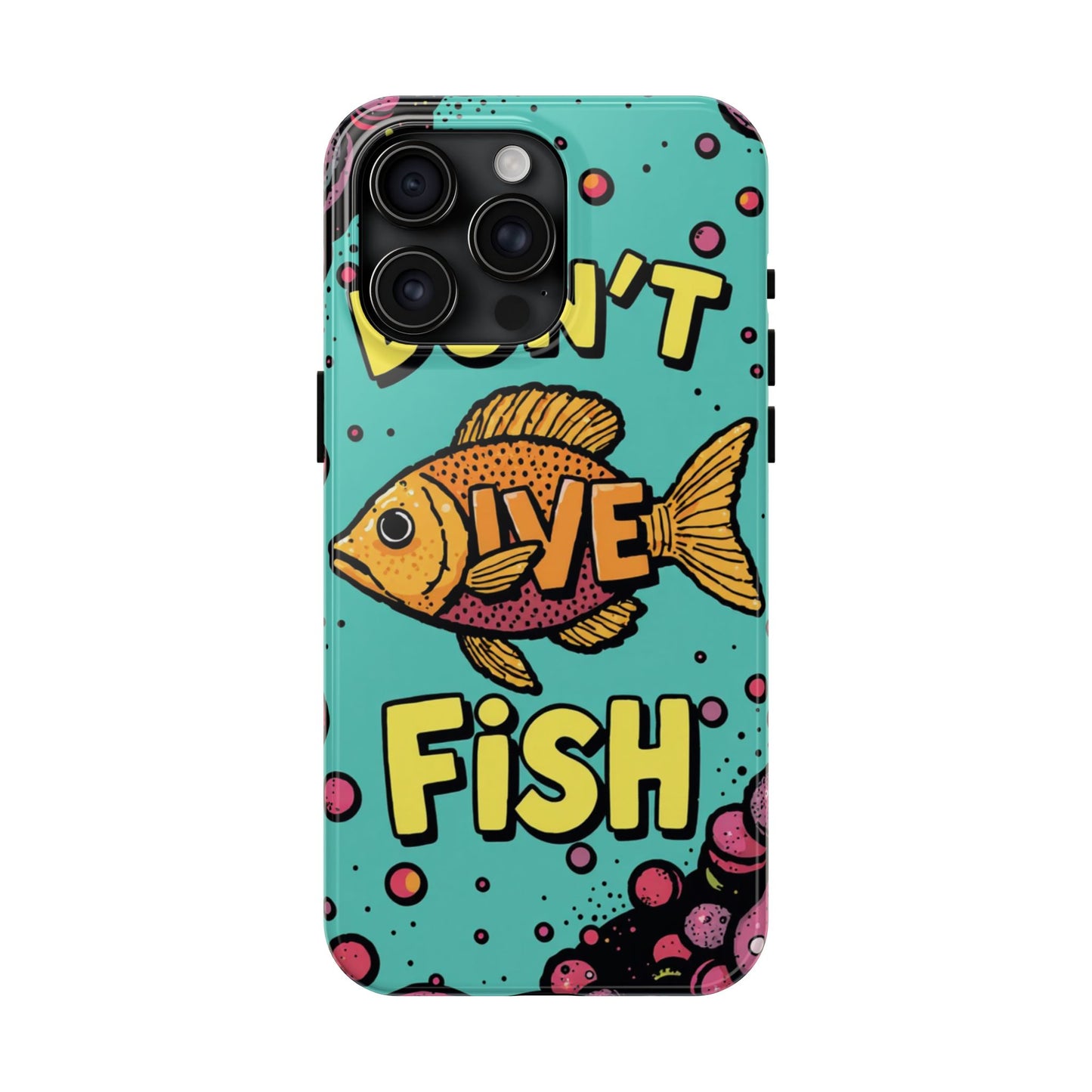 Catchy Fish-Themed Tough Phone Cases, Unique Gift for Fish Lovers, Durable Protection for Phones, Fun Aquatic Design, Ideal for Holidays