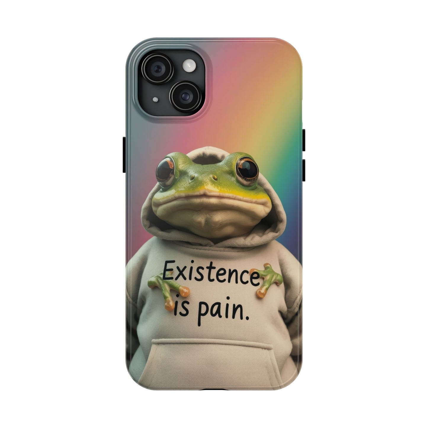 Existence is Pain Frog Phone Case - Tough & Stylish