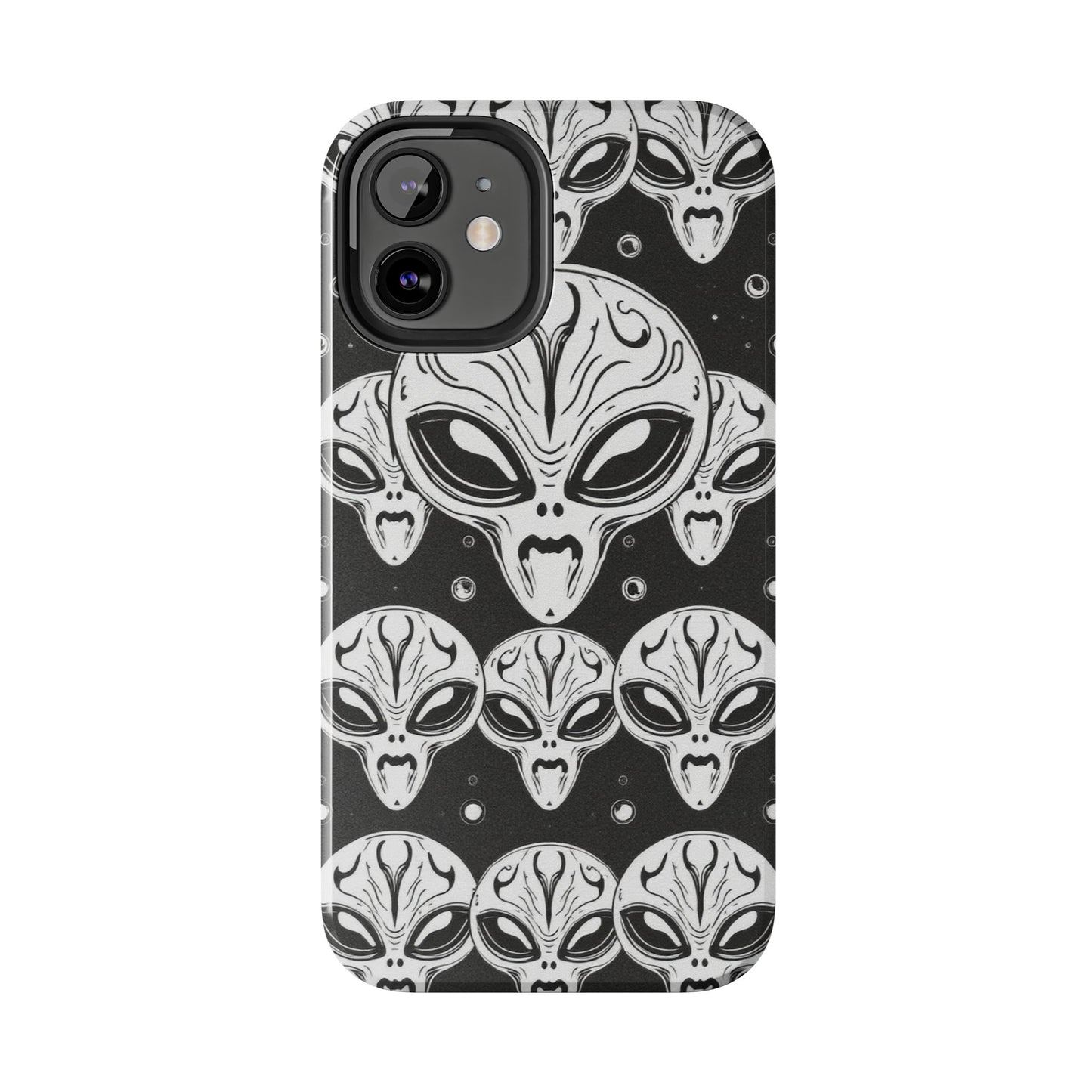Alien Pattern Tough Phone Case - Durable Protection with Out-of-This-World Design
